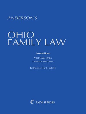 cover image of Anderson's Ohio Family Law
